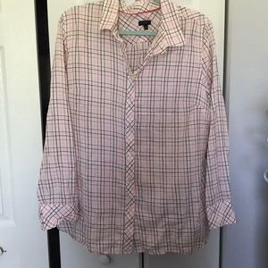 Button down plaid shirt
